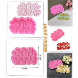 Happy Birthday Fondant Silicone Mold