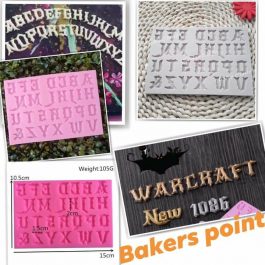 Gothic Font Alphabet Uppercase – Silicone Mold