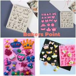 Crown_Bows_Hearts Silicone Mold