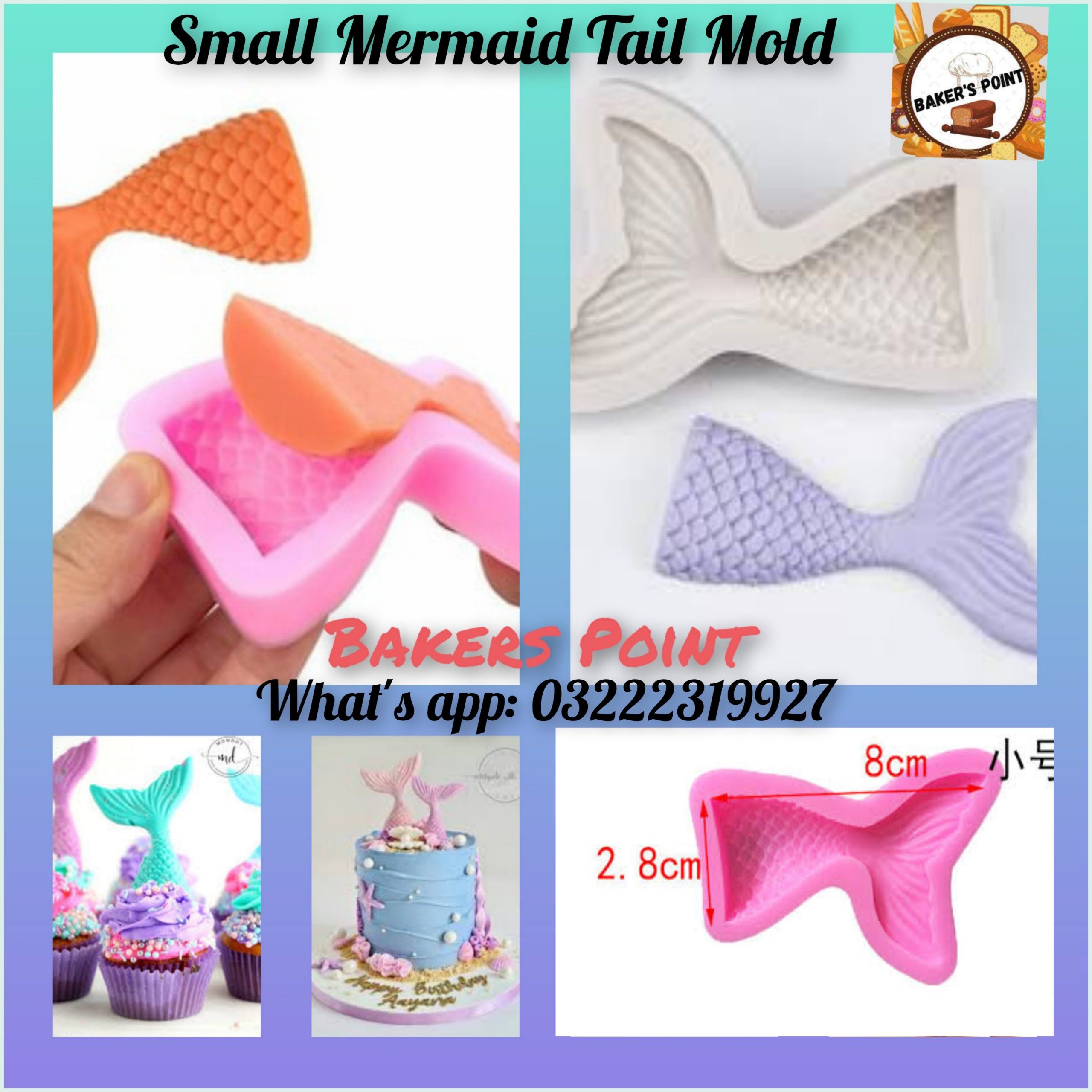 Mermaid tail/Fish Tail Silicone Mold – Small