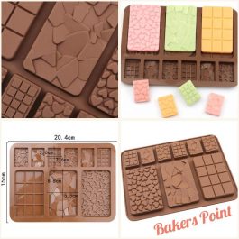 Mini and Medium Multi Chocolate Bars Mold