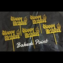 Wooden Toppers Happy Birthday 5pc Set