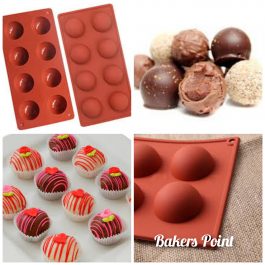 Chocolate Ball 8 Cavity Half Round Silicone Mold