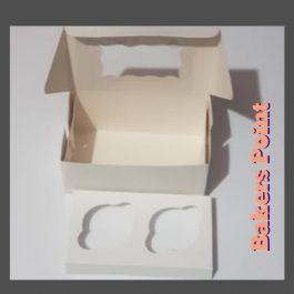 Cupcake Box 2 Cavity _ Pack of 10 Boxes