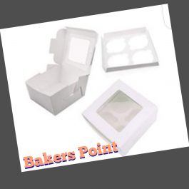 Cupcake Box 4 Cavity _ Pack of 10 Boxes