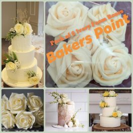 Pack Of 6 Ivory Color Foam Roses