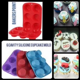Silicone Cupcake Mold 6 Cavity