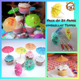 Paper Umbrellas Topper – Pack of 24