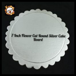 Cake Boards 7 Inch Round Scalloped  – Pack of 10