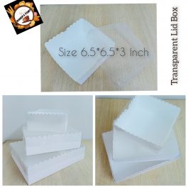 Transparent Lid Boxes – Bento Cake Box – Donuts Boxes – Brownies Boxes – Size 6.5*6.5*3 Inch – Pack of 10 Boxes