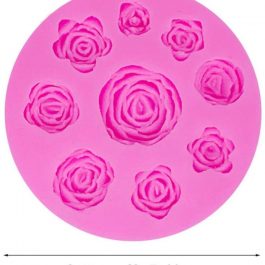 Silicone Roses Mold 9 Cavity