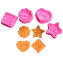 Plastic 4pcs Greetings Message Theme Plunger Cutter Set