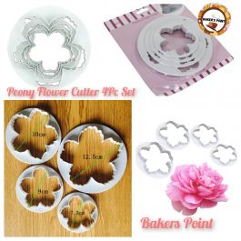 Peony Flower Cutter 4Pc Set
