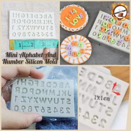 Mini Alphabet Uppercase And Numbers Silicone Mold