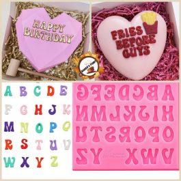 BUBBLY ALPHABET ( Uppercase Letters) Silicone Mold