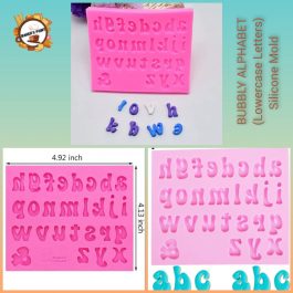BUBBLY ALPHABET ( Lowercase Letters ) Silicon Mold