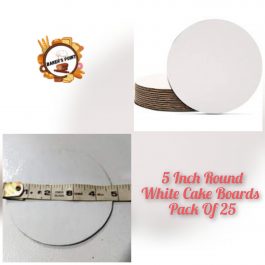 Cake Boards 5 Inch Round White – Pack of 10