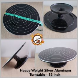 Heavy Weight Silver Aluminum Turntable -12 Inch
