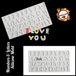 Fantasy Numbers And Uppercase Letters Silicone Mold