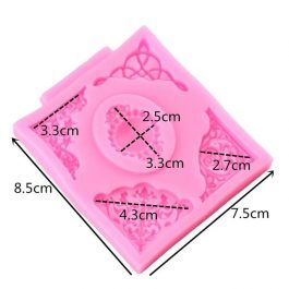 Vintage Frame Edges Silicone Mold