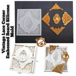 Vintage Frame Edges Silicone Mold