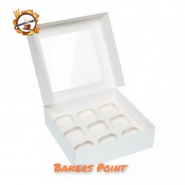 Cupcake Box 9 Cavity – Pack Of 10
