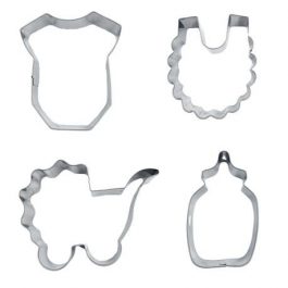 Baby Shower Theme Cookie Cutter 4-Pc Set