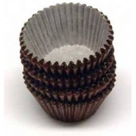 Cupcake Liners – 1 Bite Size – 1000 Pc Pack – Brown