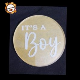 Acrylic Embosser Fondant Stamp – It’s A Boy