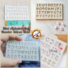 Mini Alphabet Uppercase And Numbers Silicone Mold