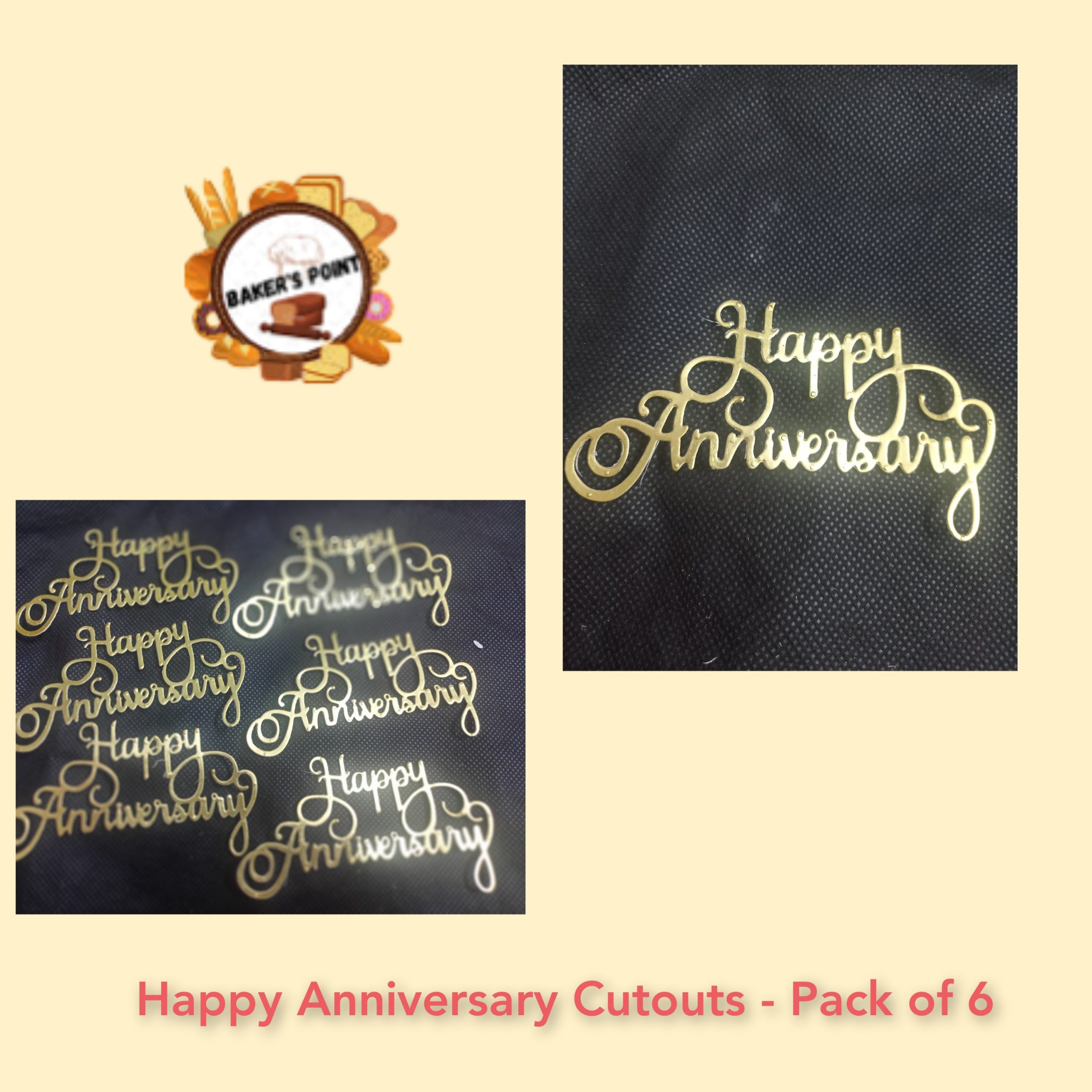 Happy Anniversary Cutouts – Pack Of 6