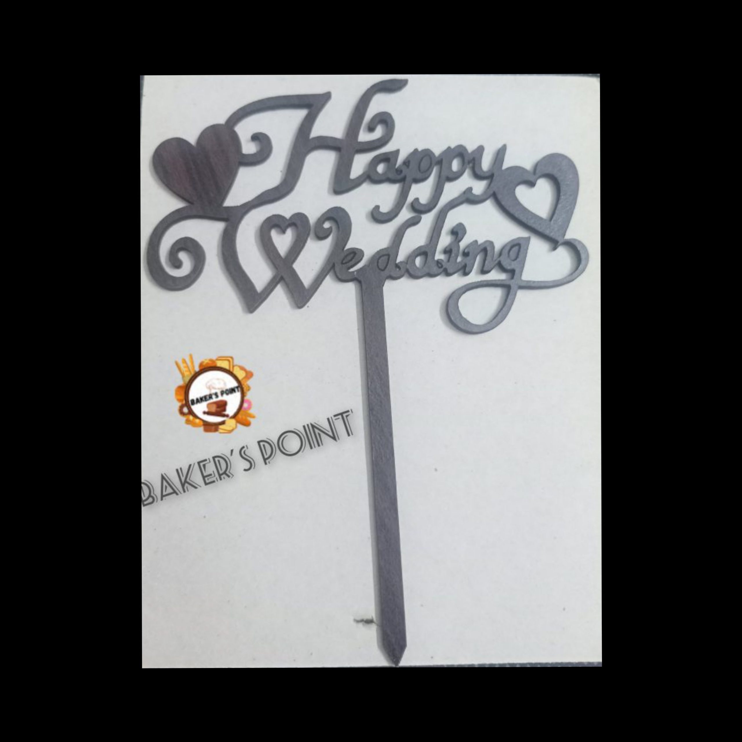 Happy Wedding – Wooden Topper
