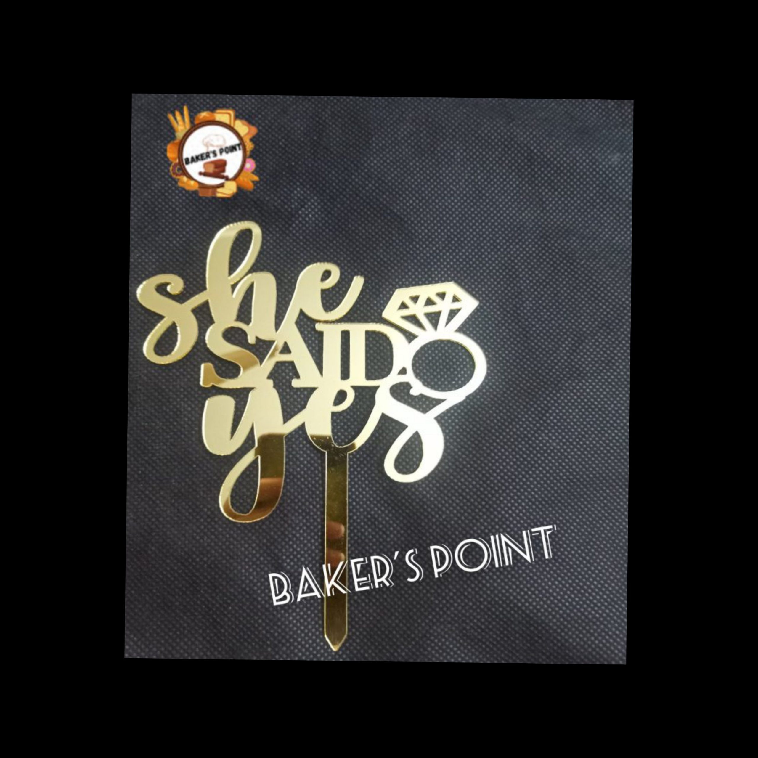 She Said Yes – Acrylic Topper