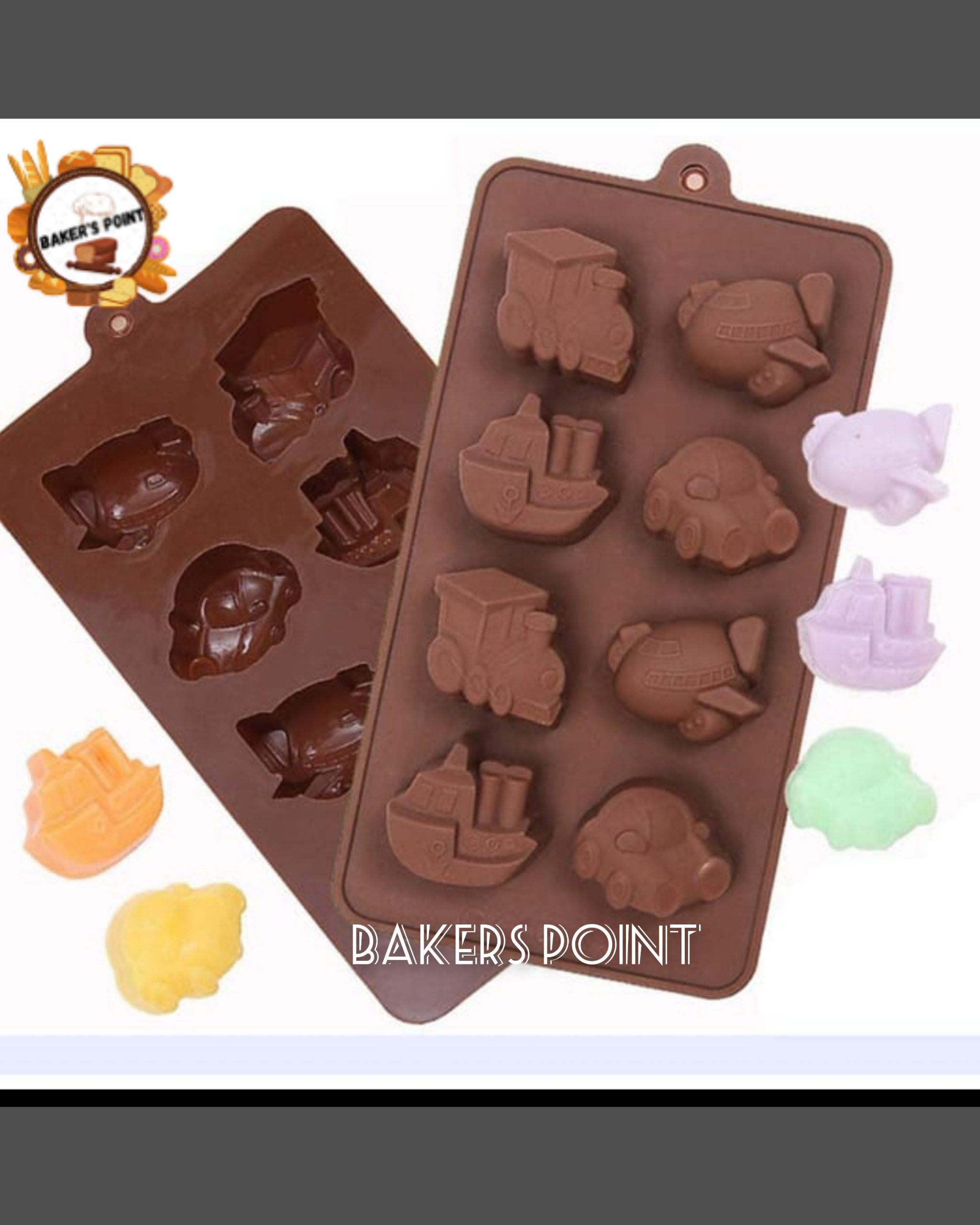 Transport Theme Silicone Chocolate Mold