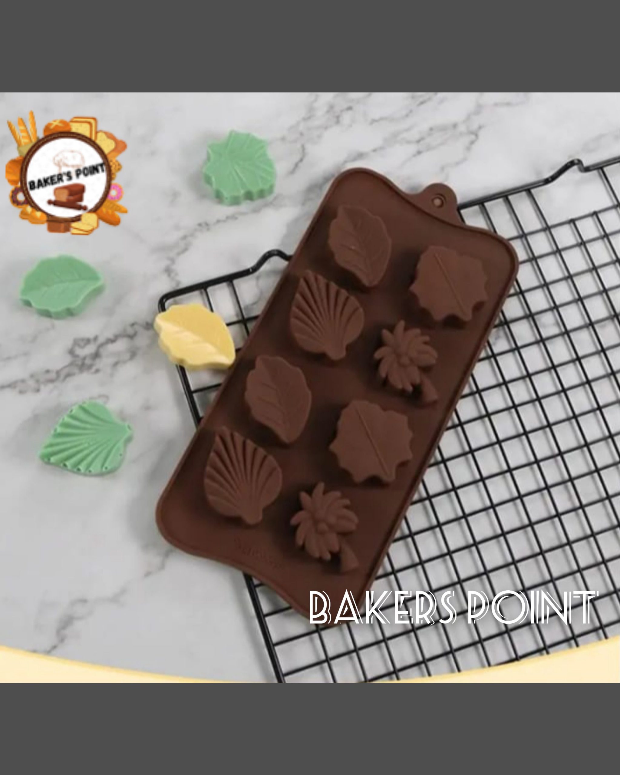 Plant And Leaves Theme Silicone Chocolate Mold