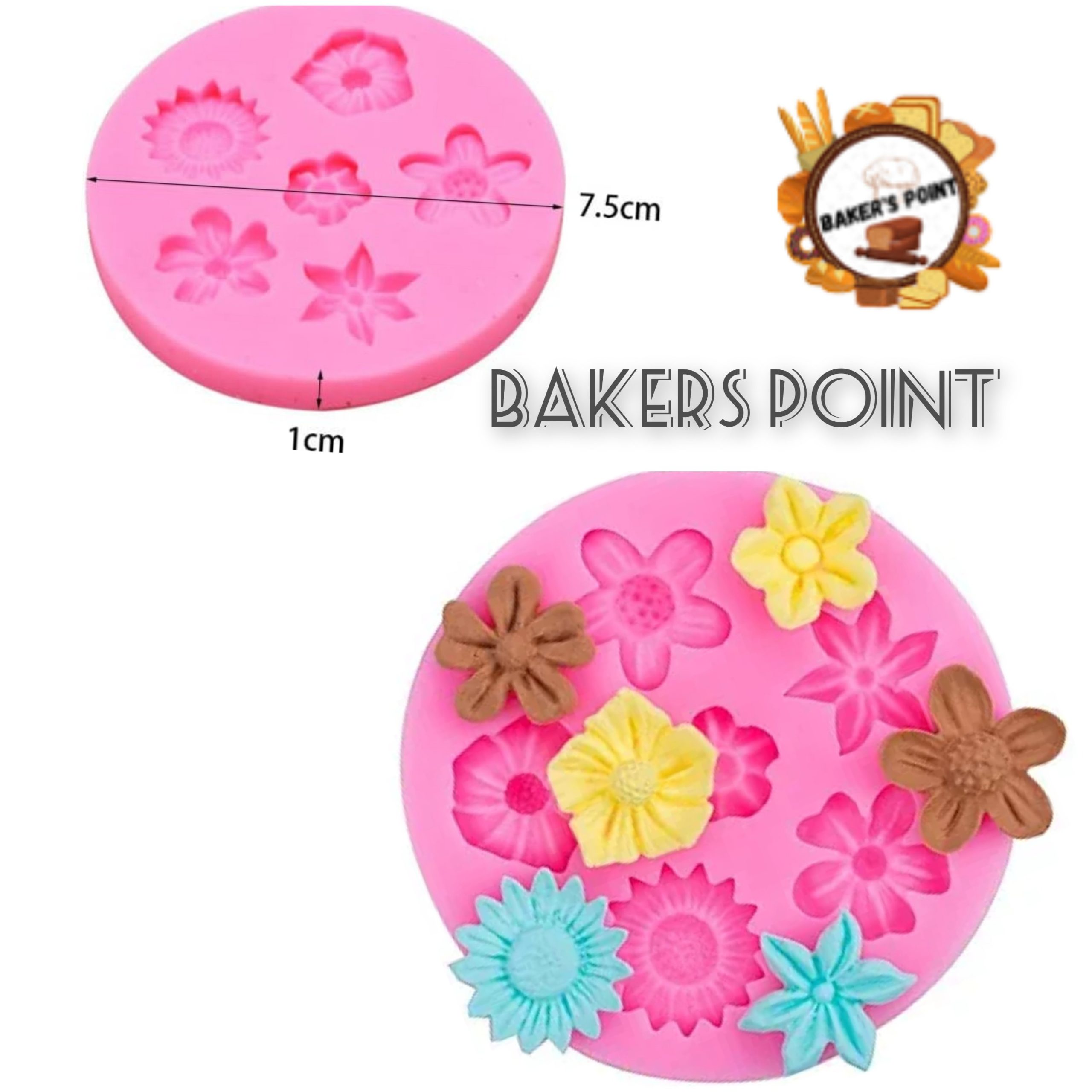 Flower Silicone Mold 6 Cavity