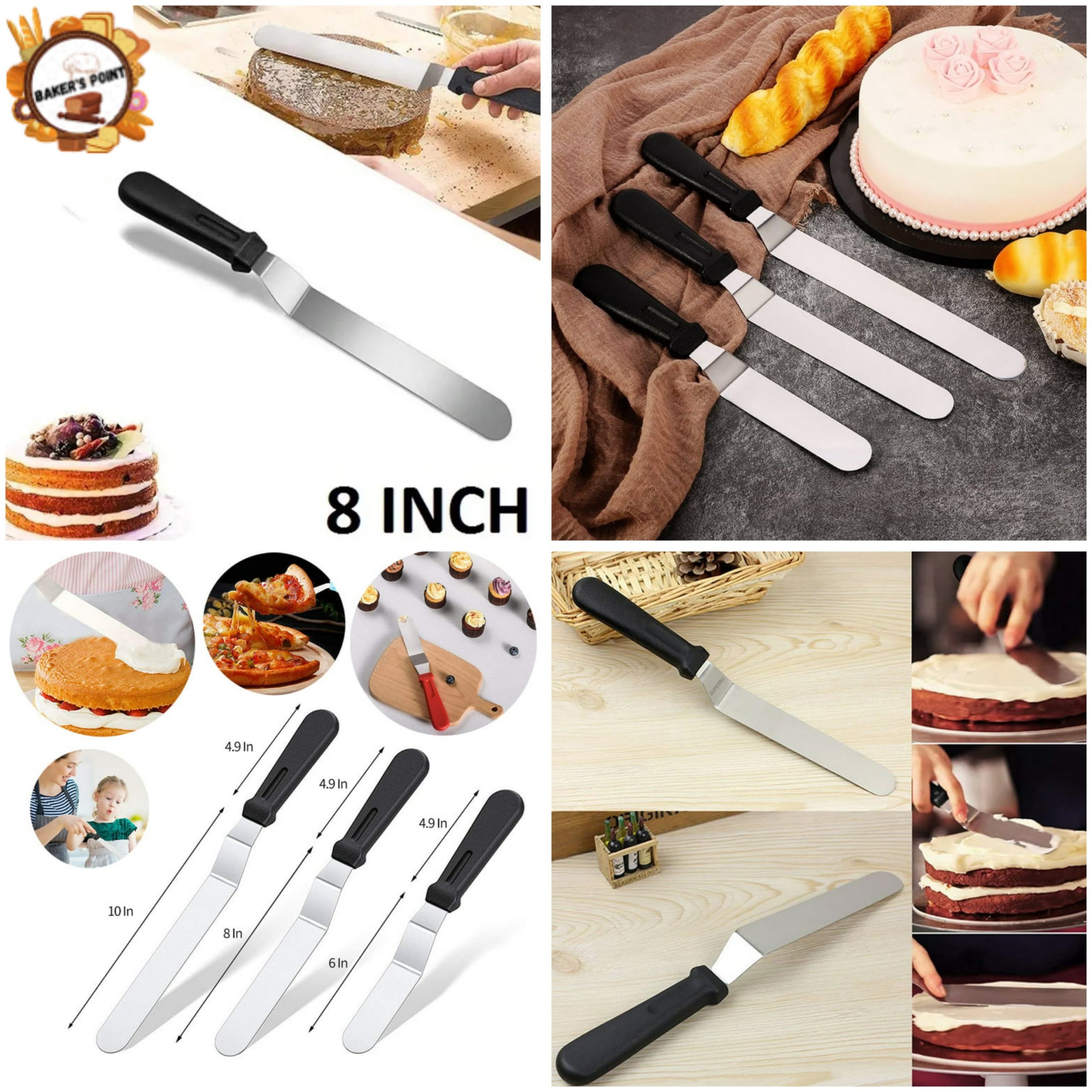 Angled Spatula Knife Medium 8 Inch