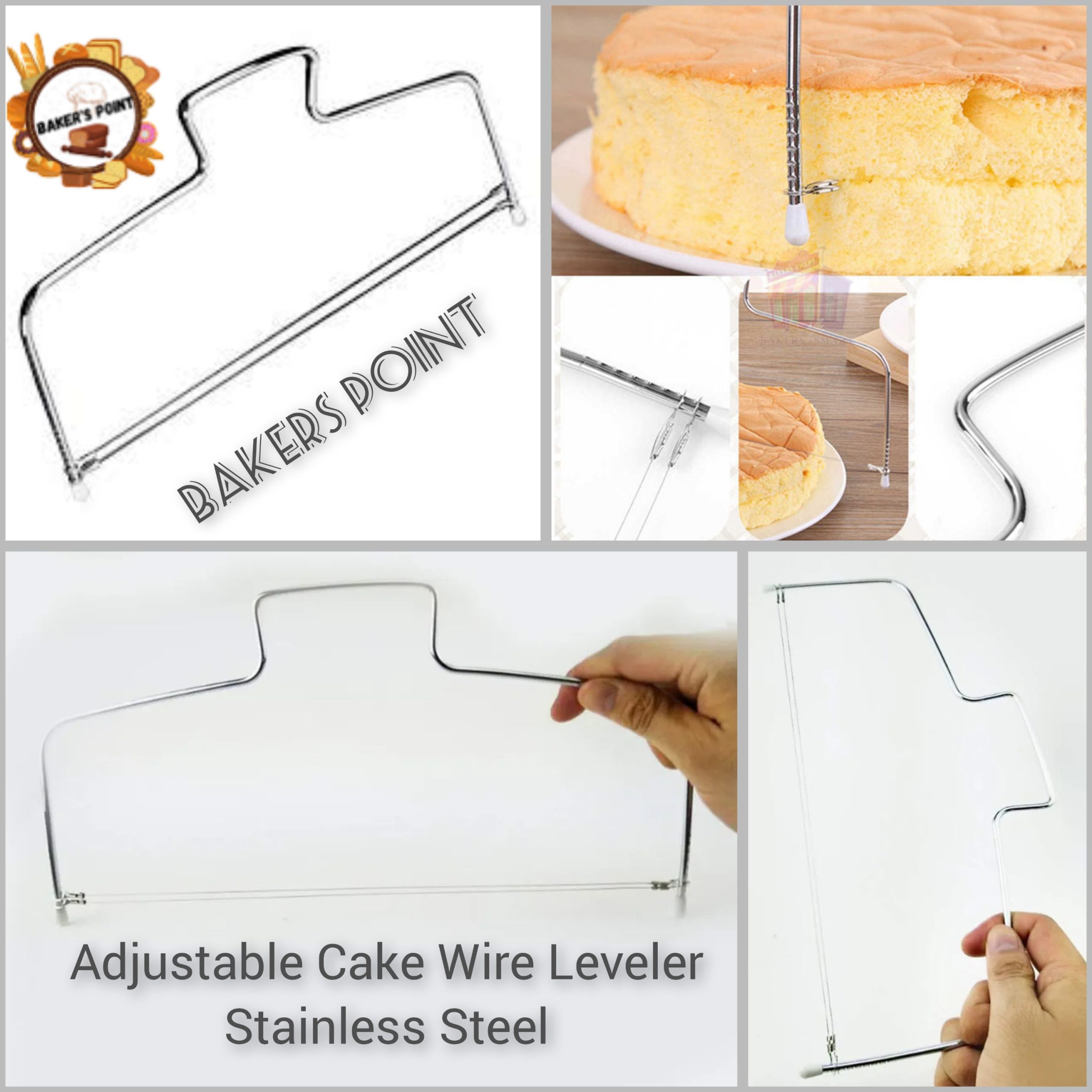 Cake Leveler With Adjustable Wire