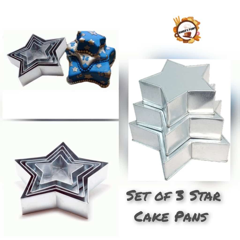 Star Cake Pan 3 pc Set