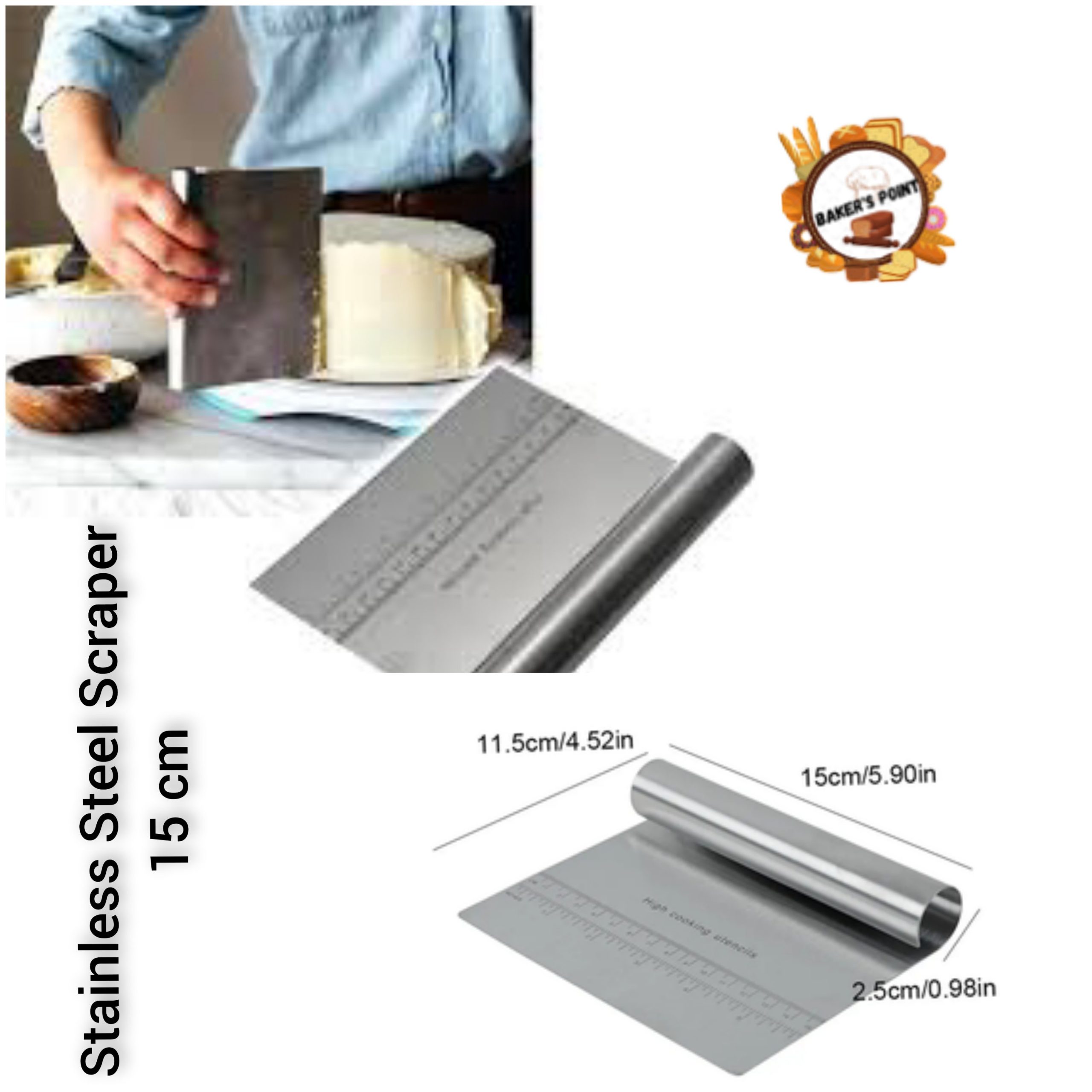 Stainless Steel Scraper 6 Inch