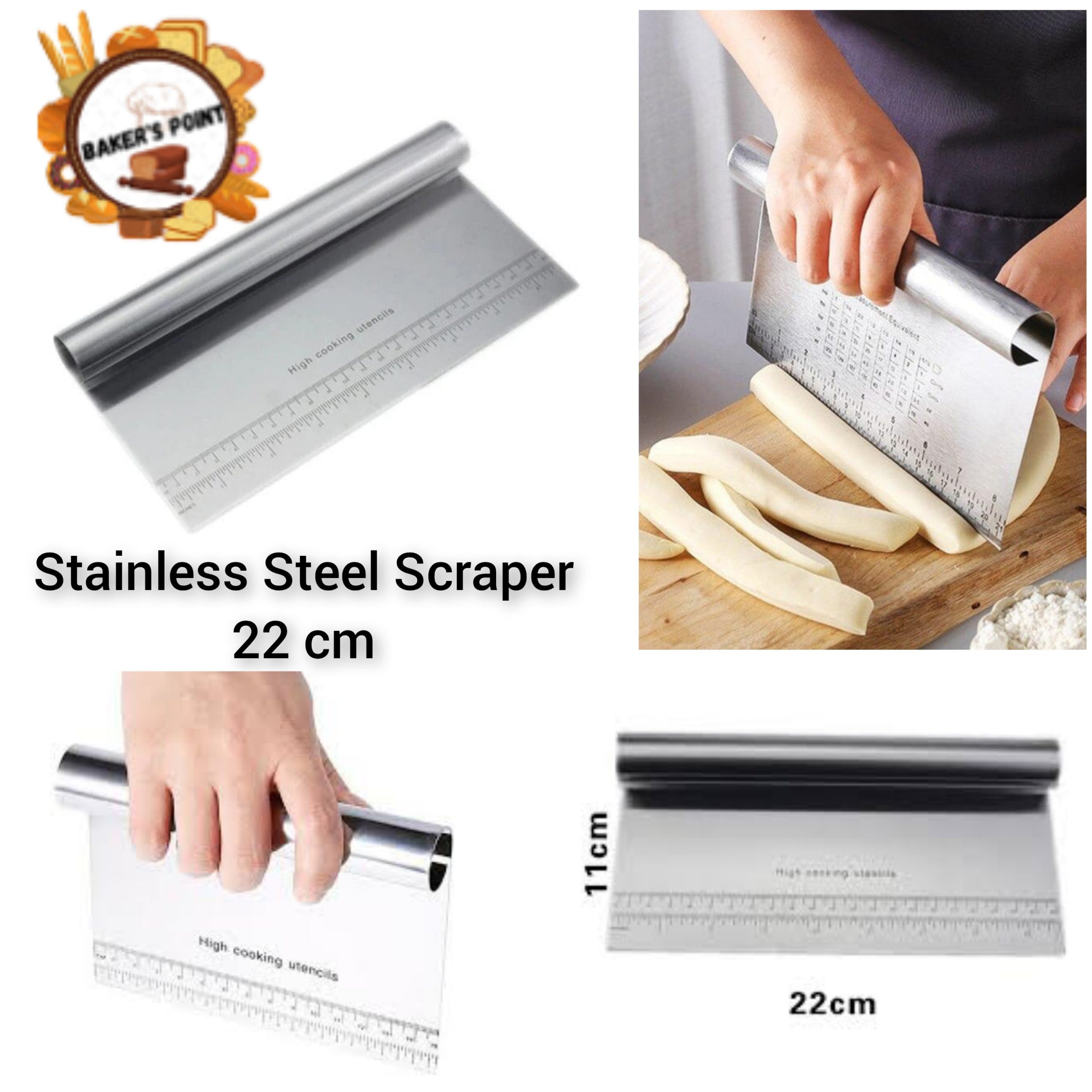 Stainless Steel Scraper 8 Inch