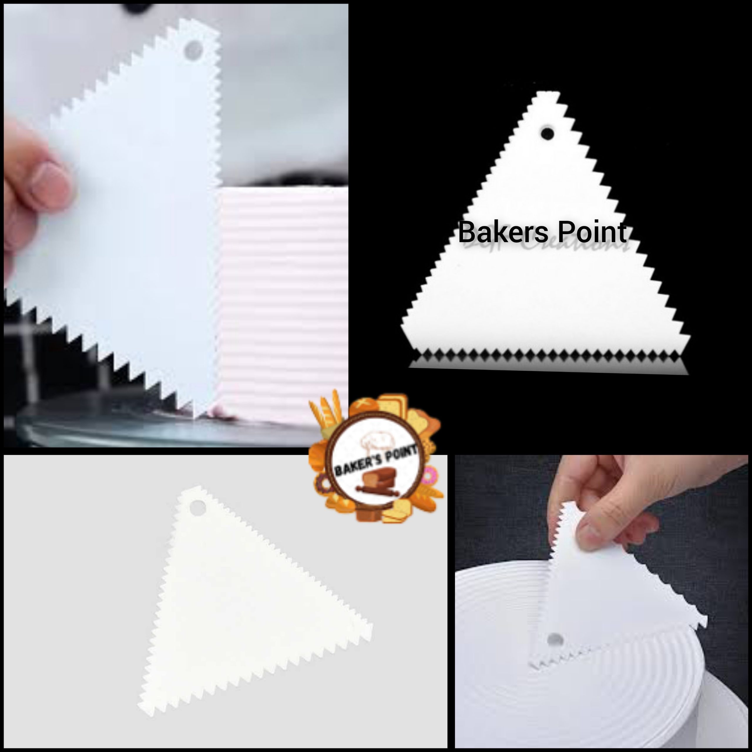 Triangle Comb Scraper 4 Inch