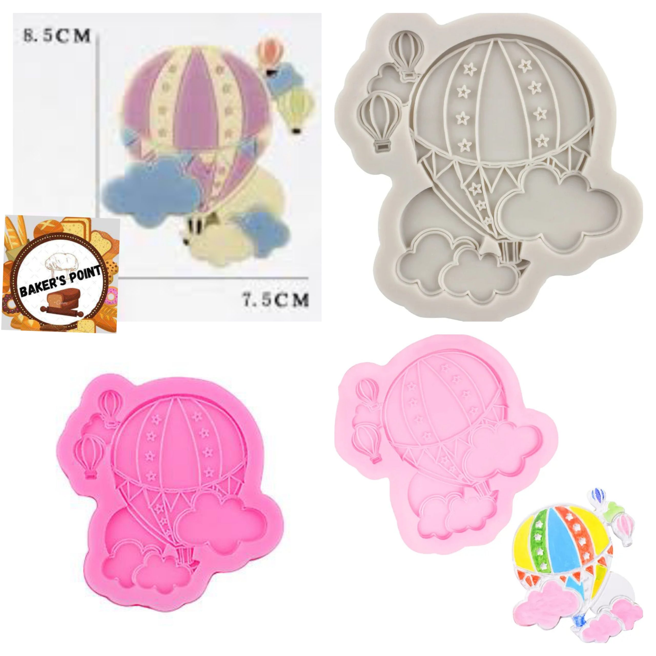 Hot Air Balloon Clouds Silicone MOLD