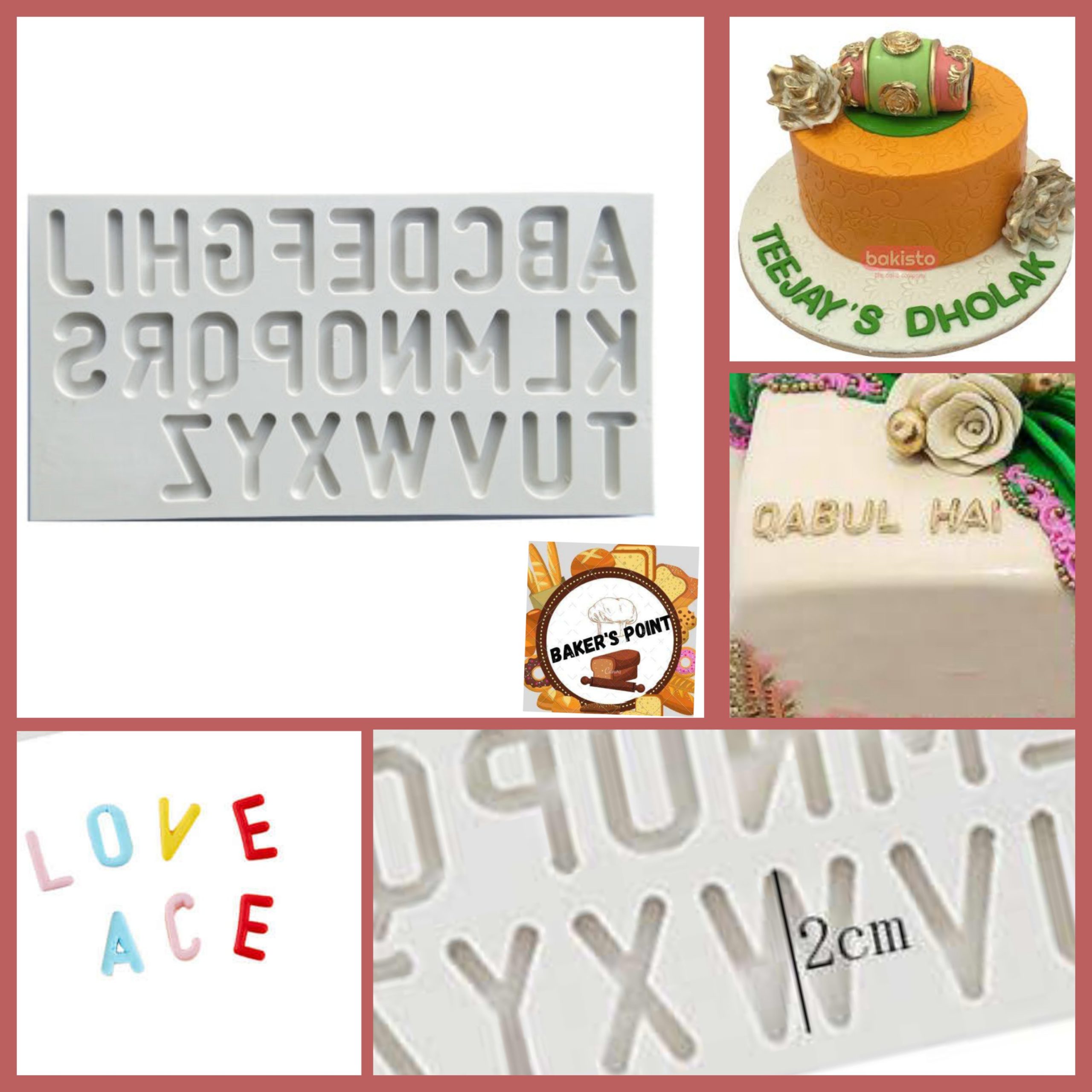 Alphabet (Uppercase) Silicone Fondant Mold