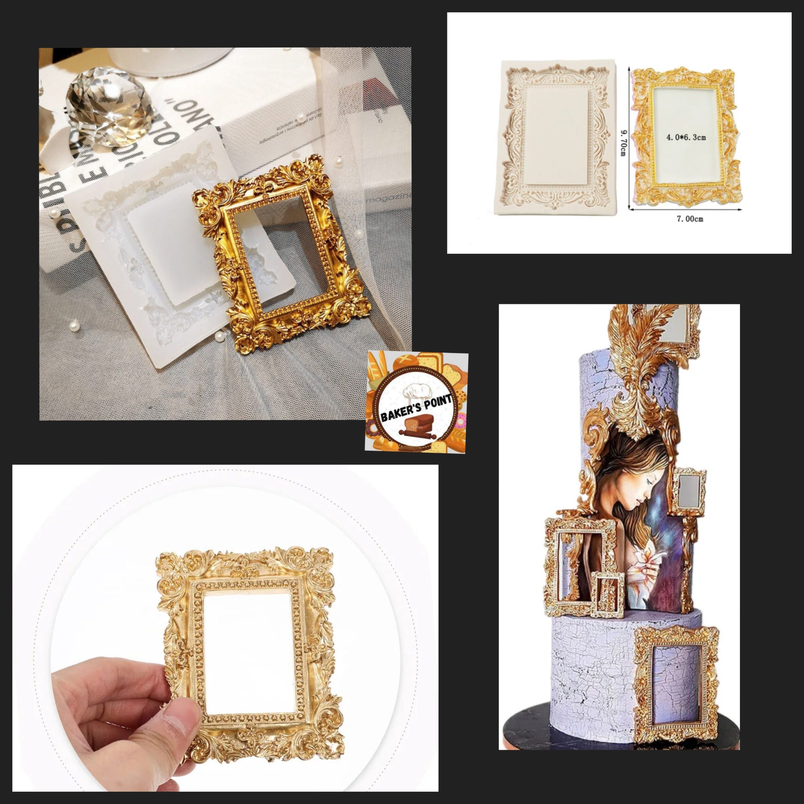 Picture Frame Silicone Mold (Rectangular Shape)