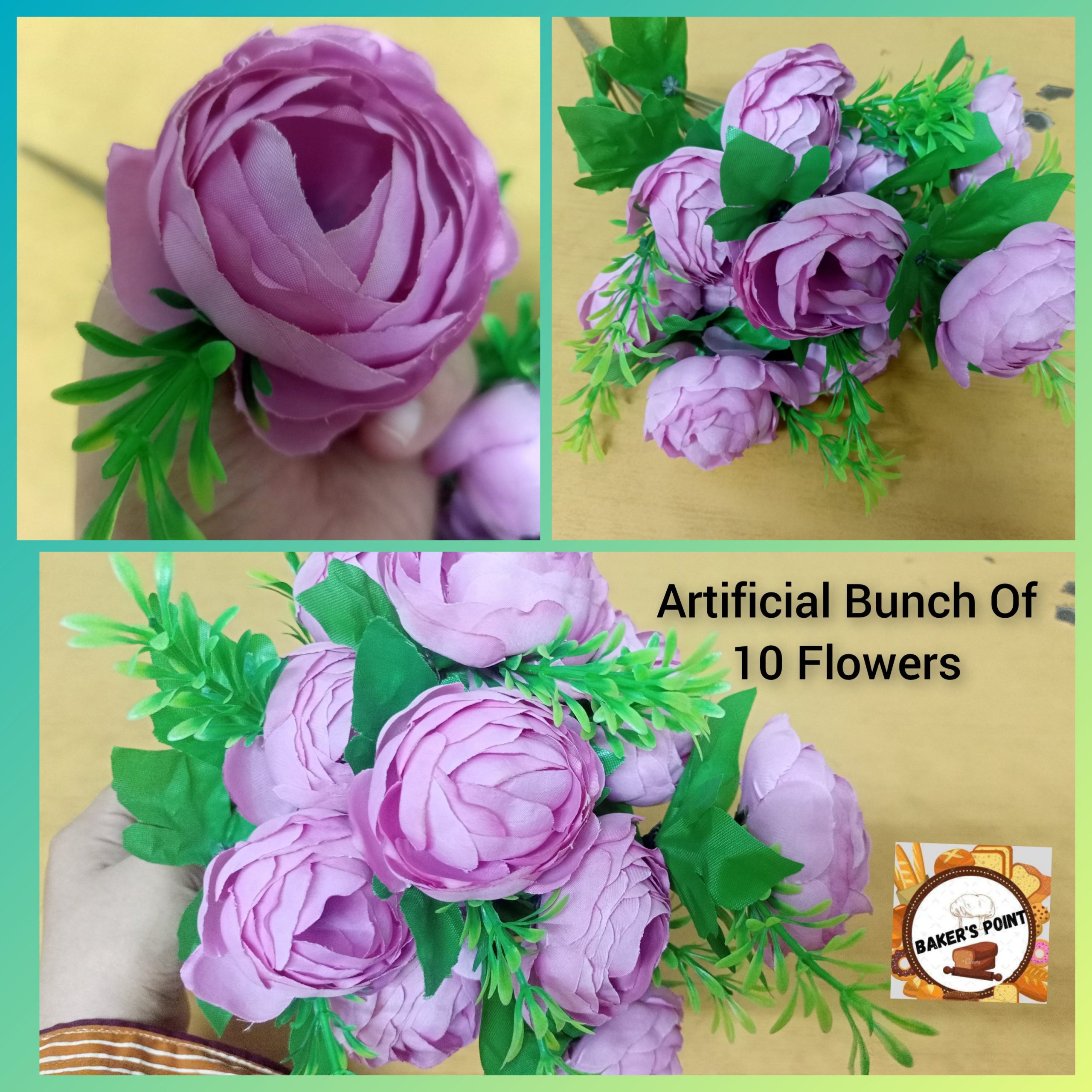 Artificial Imported Purple Peony Bunch