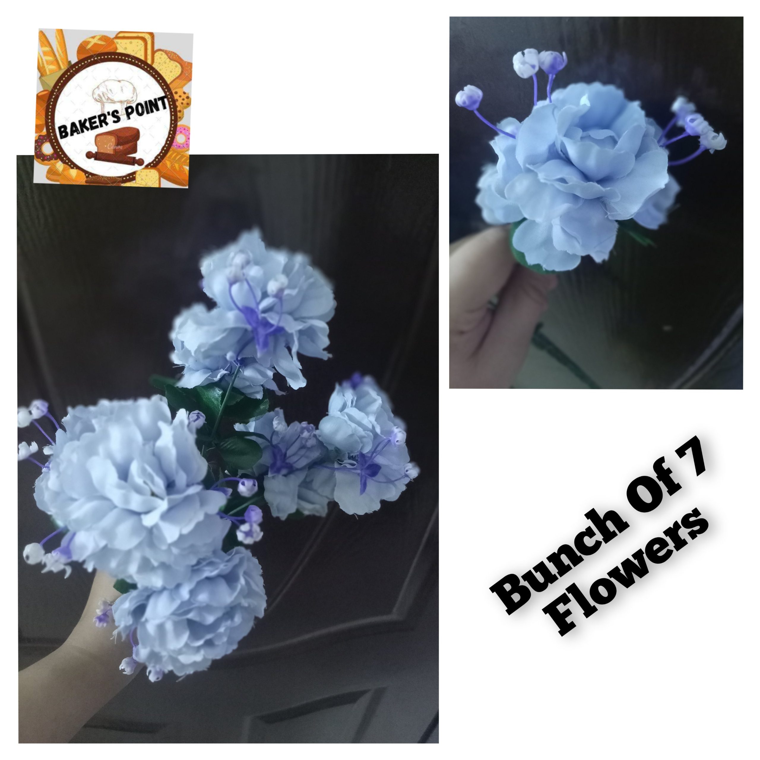 Artificial Bunch of 7 Flowers