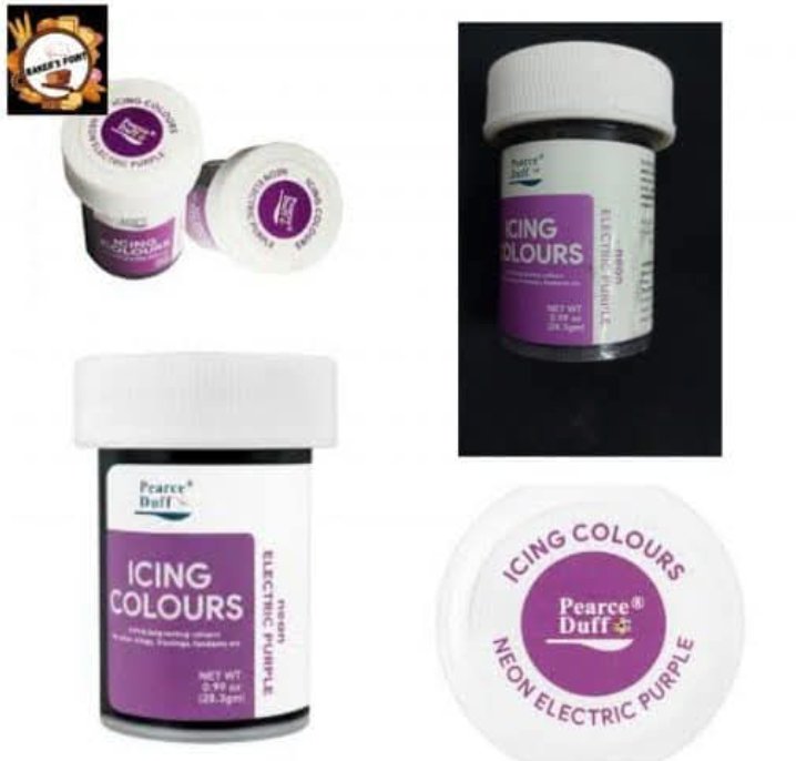 Pearce Duff Icing Gel Color Neon Electric Purple