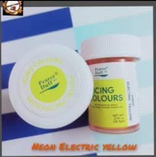 Pearce Duff Icing Gel Color Neon Electric Yellow
