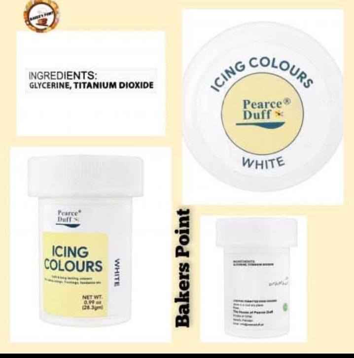 Pearce Duff Icing Gel Color White